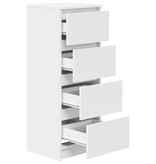 VidaXL Dressoir 37,5x35x99 cm spaanplaat wit