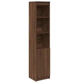 VidaXL Hoge kast 37,5x35x180 cm spaanplaat bruin eikenkleurig
