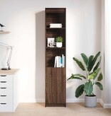 VidaXL Hoge kast 37,5x35x180 cm spaanplaat bruin eikenkleurig