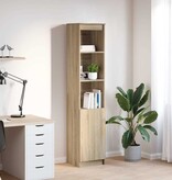 VidaXL Highboard 37,5x35x180 cm spaanplaat sonoma eikenkleurig