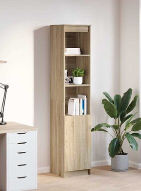 VidaXL Highboard 37,5x35x180 cm spaanplaat sonoma eikenkleurig