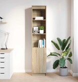 VidaXL Highboard 37,5x35x180 cm spaanplaat sonoma eikenkleurig