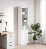 VidaXL Hoge kast 37,5x35x180 cm spaanplaat wit