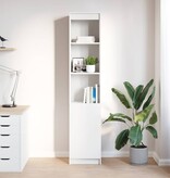 VidaXL Hoge kast 37,5x35x180 cm spaanplaat wit