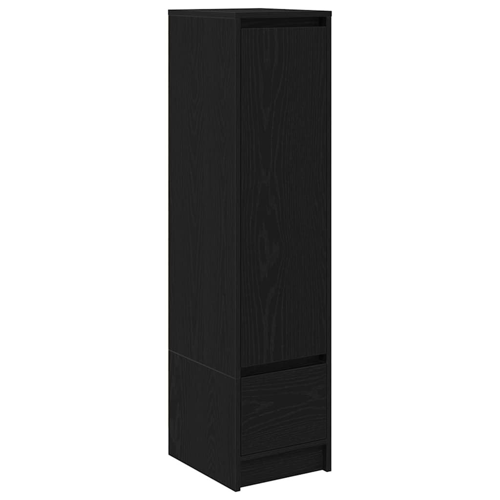 VidaXL Highboard 29,5x34x119,5 cm spaanplaat zwart eikenkleurig