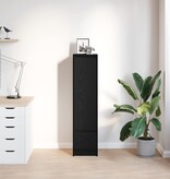 VidaXL Highboard 29,5x34x119,5 cm spaanplaat zwart eikenkleurig