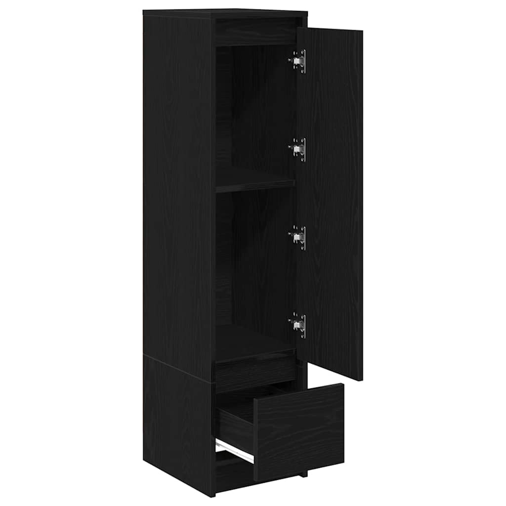 VidaXL Highboard 29,5x34x119,5 cm spaanplaat zwart eikenkleurig