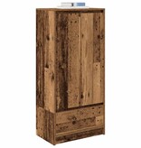 VidaXL Kast met lade 55,5x34x119,5 cm spaanplaat hout oud hout