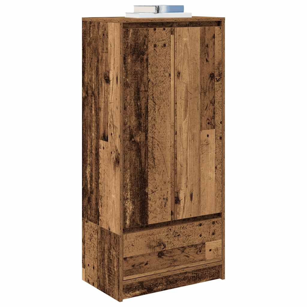 VidaXL Kast met lade 55,5x34x119,5 cm spaanplaat hout oud hout