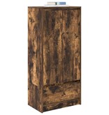 VidaXL Kast met lade 55,5x34x119,5 cm spaanplaat gerookt eikenkleurig