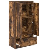 VidaXL Kast met lade 55,5x34x119,5 cm spaanplaat gerookt eikenkleurig