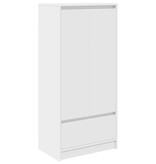 VidaXL Kast met lade 55,5x34x119,5 cm spaanplaat wit