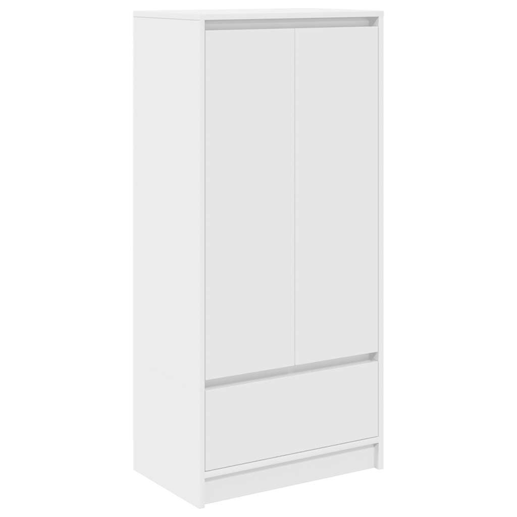 VidaXL Kast met lade 55,5x34x119,5 cm spaanplaat wit
