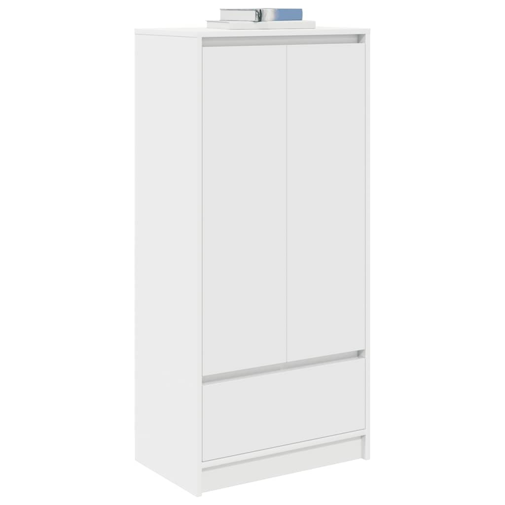 VidaXL Kast met lade 55,5x34x119,5 cm spaanplaat wit