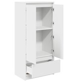 VidaXL Kast met lade 55,5x34x119,5 cm spaanplaat wit