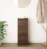 VidaXL Dressoir 29,5x34x76 cm bewerkt hout bruin eikenkleurig