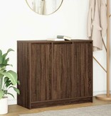VidaXL Dressoir 85x34x76 cm bewerkt hout bruin eikenkleurig