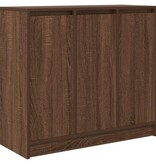 VidaXL Dressoir 85x34x76 cm bewerkt hout bruin eikenkleurig