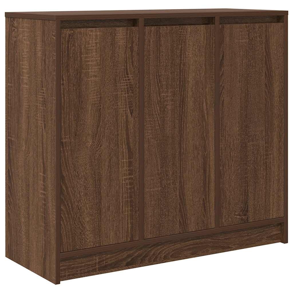 VidaXL Dressoir 85x34x76 cm bewerkt hout bruin eikenkleurig