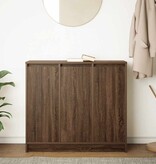 VidaXL Dressoir 85x34x76 cm bewerkt hout bruin eikenkleurig