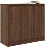 VidaXL Dressoir 85x34x76 cm bewerkt hout bruin eikenkleurig