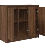 VidaXL Dressoir 85x34x76 cm bewerkt hout bruin eikenkleurig