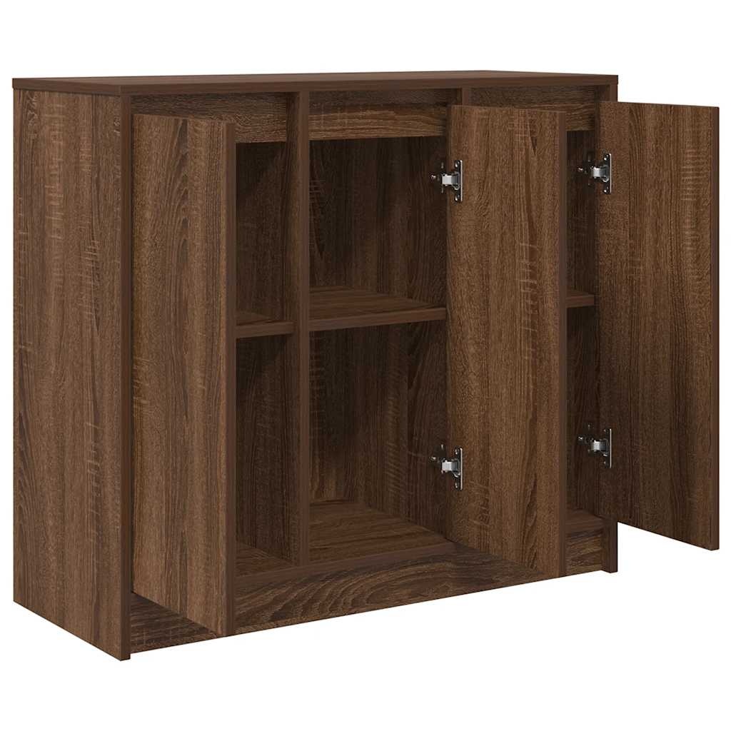 VidaXL Dressoir 85x34x76 cm bewerkt hout bruin eikenkleurig