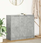 VidaXL Dressoir 85x34x76 cm bewerkt hout betongrijs