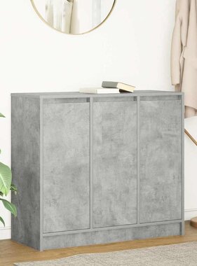 VidaXL Dressoir 85x34x76 cm bewerkt hout betongrijs