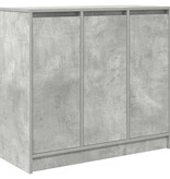 VidaXL Dressoir 85x34x76 cm bewerkt hout betongrijs