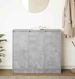VidaXL Dressoir 85x34x76 cm bewerkt hout betongrijs