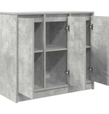 VidaXL Dressoir 85x34x76 cm bewerkt hout betongrijs