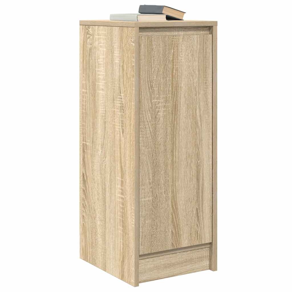 VidaXL Dressoir 29,5x34x76 cm bewerkt hout sonoma eikenkleurig