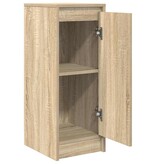 VidaXL Dressoir 29,5x34x76 cm bewerkt hout sonoma eikenkleurig