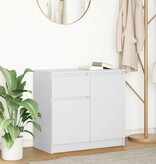 VidaXL Dressoir met lade 71x35x65 cm spaanplaat wit