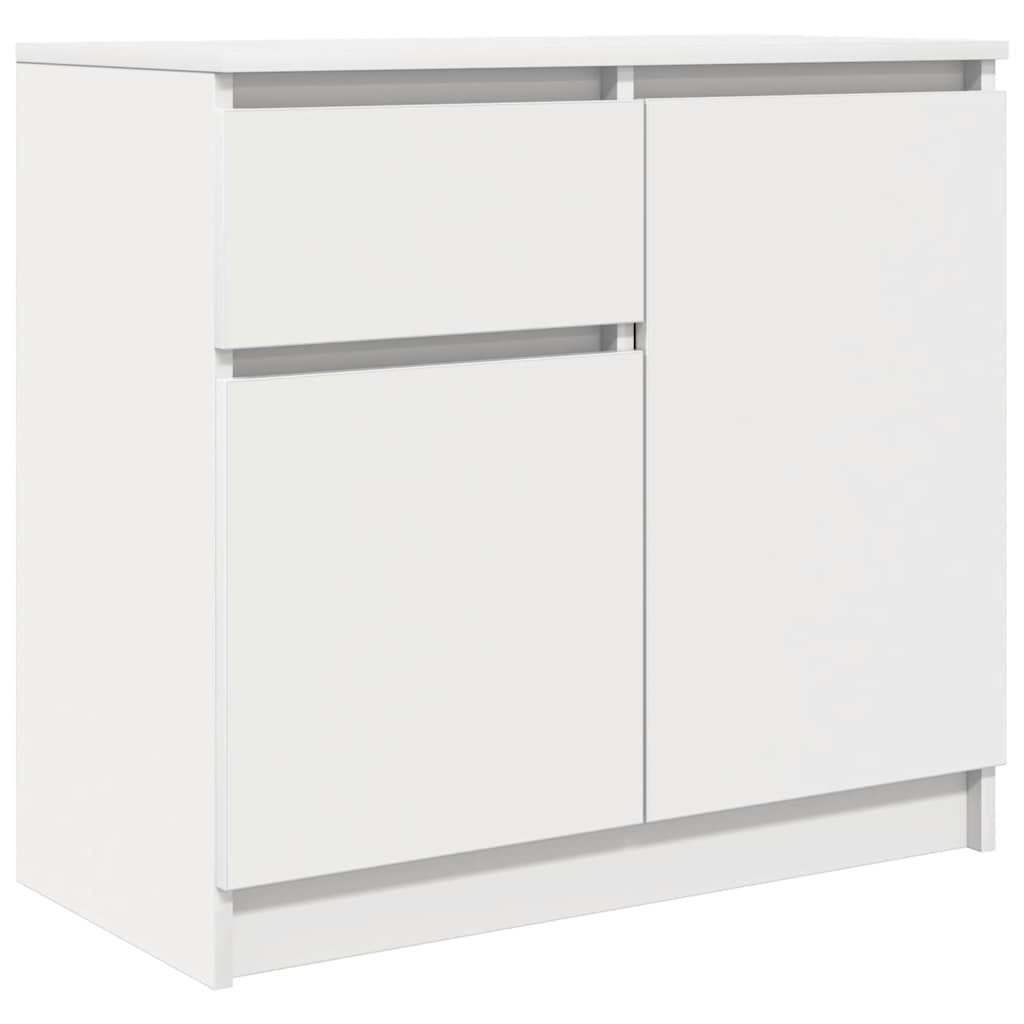 VidaXL Dressoir met lade 71x35x65 cm spaanplaat wit