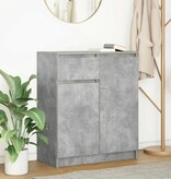 VidaXL Dressoir met lade 71x35x84 cm spaanplaat betongrijs