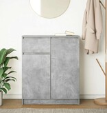 VidaXL Dressoir met lade 71x35x84 cm spaanplaat betongrijs