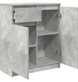 VidaXL Dressoir met lade 71x35x84 cm spaanplaat betongrijs