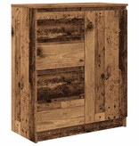 VidaXL Dressoir met lades 71x35x84 cm spaanplaat hout oud hout