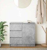 VidaXL Dressoir met lade 71x35x65 cm spaanplaat betongrijs
