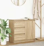 VidaXL Dressoir met lade 71x35x65 cm spaanplaat sonoma eikenkleurig