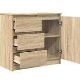 VidaXL Dressoir met lade 71x35x65 cm spaanplaat sonoma eikenkleurig