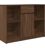 VidaXL Dressoir met lade 101x35x76 cm spaanplaat bruin eikenkleurig
