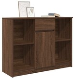 VidaXL Dressoir met lade 101x35x76 cm spaanplaat bruin eikenkleurig