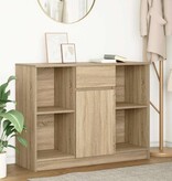VidaXL Dressoir met lade 101x35x76 cm spaanplaat sonoma eikenkleurig