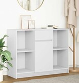 VidaXL Dressoir met lade 101x35x76 cm spaanplaat wit