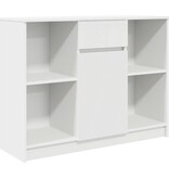 VidaXL Dressoir met lade 101x35x76 cm spaanplaat wit