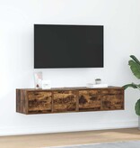 VidaXL Tv-meubelen 2 st 60x31x25,5 cm bewerkt hout gerookt eikenkleur