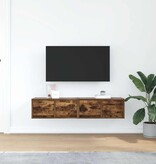 VidaXL Tv-meubelen 2 st 60x31x25,5 cm bewerkt hout gerookt eikenkleur